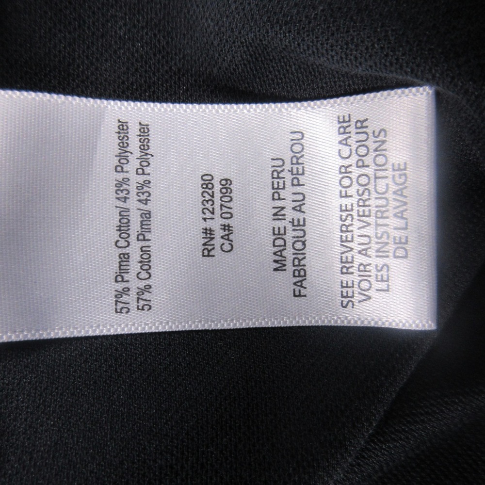 TravisMathew Polo Shirt Mens Medium Gray Palm Tree Stripe Pima‎ Golf Performance - Picture 8 of 8